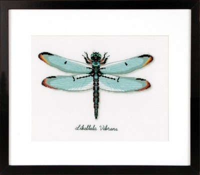 Cross Stitch ''Dragonfly''. Embroidery Kit. Unprinted Сanvas Vervaco