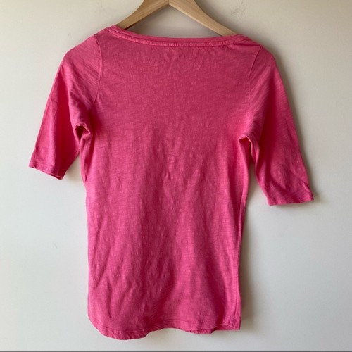 Boden Half Sleeve Bubblegum Pink Cotton T Shirt Top Sz XS - Bild 8 von 8