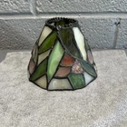 Vintage Tiffany Style Stained Glass Lamp Shade 5” Dia X 3.5” Tall