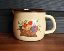 Vintage Enamel Pitcher Mug FTDA