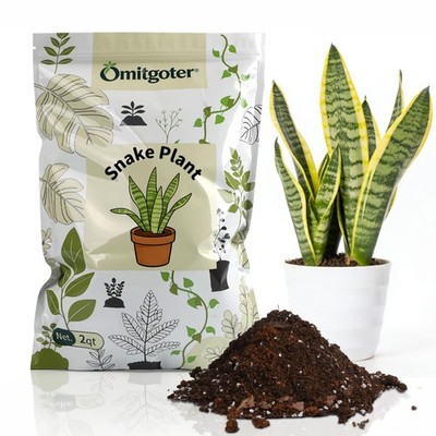 Organic Snake Plant Potting Soil 2qt  WellDraining Mix for Healthy Growth