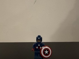 LEGO Marvel Captain America Minifigure SH014 w/ Shield & Red Motorcycle 76017