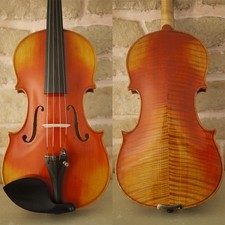 New Highly Flamed Stradivarius Violin 4/4 handmade Antiqued Style Varnish 437