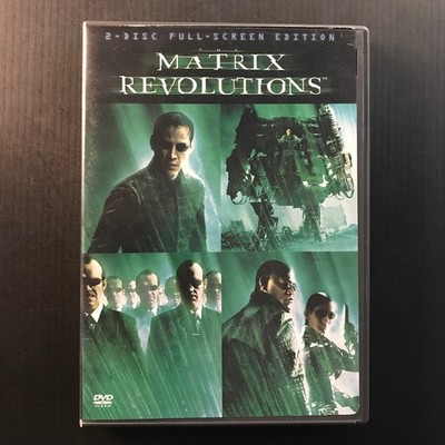 Matrix Revolutions DVD 2003 2-Disc Full-Screen Keanu Reeves Laurence Fishburne
