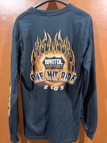 Tennessee Thunder In The Valley 2005 Men's Shirt Black Large Long Sleeves Vtg - Picture 4 of 5