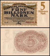 Germany 5 Billionen - Trillion Mark, 1923, P-S1279, UNC