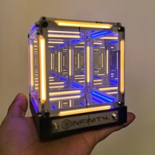 4D Hypercube LED Night Light Electronic Game Desktop Atmosphere Lamp