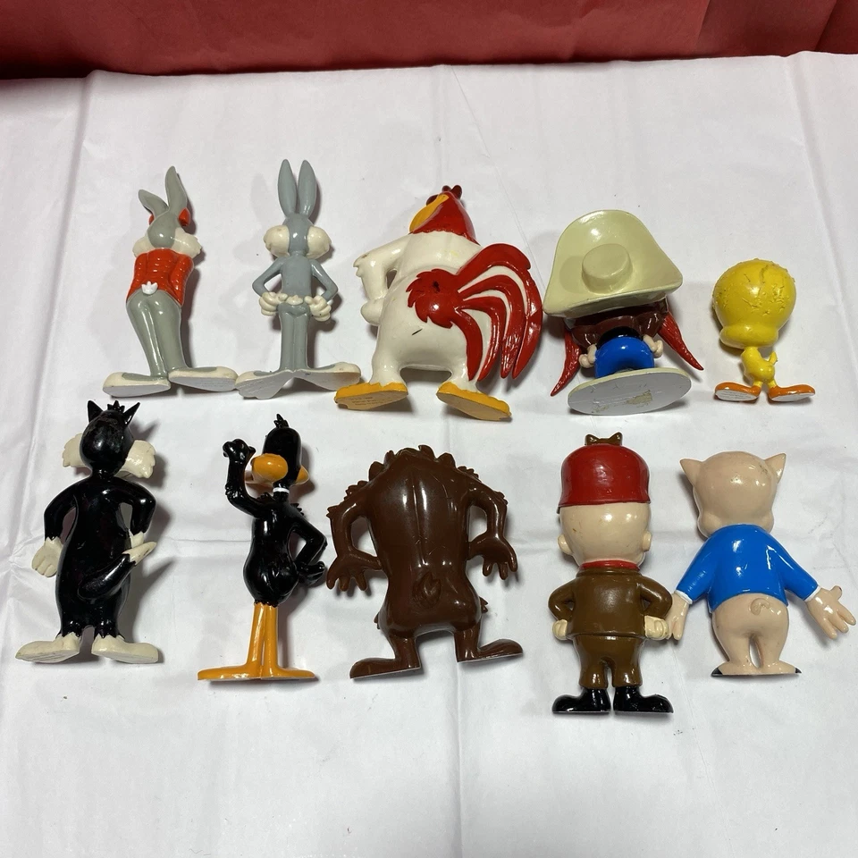 Lote de 10 estatuillas de plástico duro Warner Brothers Loony Tunes años 90. Foto 3 de 4