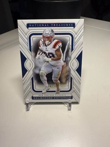 Rhamondre Stevenson 2024 National Treasures Holo Patriots 14/25
