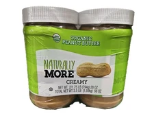 Organic Peanut Butter, Naturally More Creamy 2 PACK, 28 OZ Each, FREE SHIPPING!