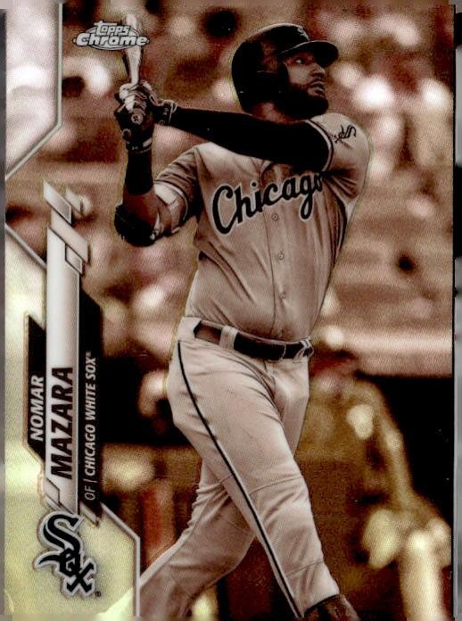 2020 Topps Chrome #109 Nomar Mazara Sepia Refractor