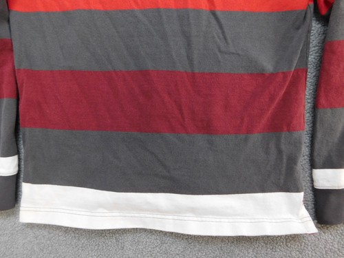 Vintage Nike Striped Rare Rugby Polo Long Sleeve Shirt Boy's XL Y2K - Picture 5 of 16