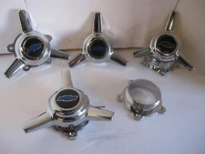 4  NEW AMERICAN RACING 3 BAR CENTER CAPS  TORQ THRUST D   WHEELS VN105 B/BLU/BO