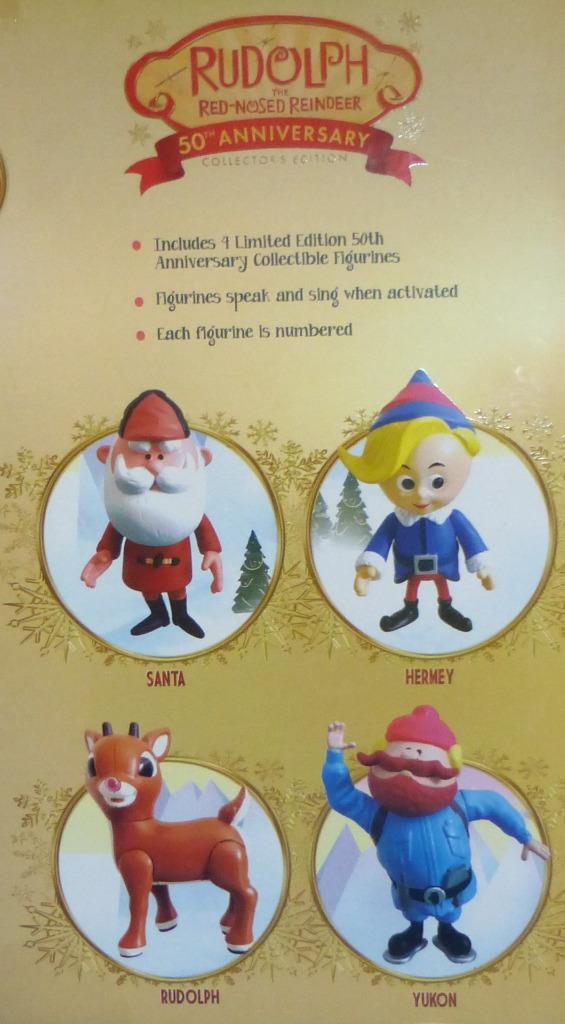 Rudolph Red Nosed Reindeer 50th Anniversary Collector DVD & 4 Figures ...