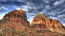 Landscape rocks mountains Custom Gaming Mat Desk