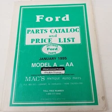 Mac's Antique Auto Parts 1995 Catalog January Ford Model A and AA Parts Prices