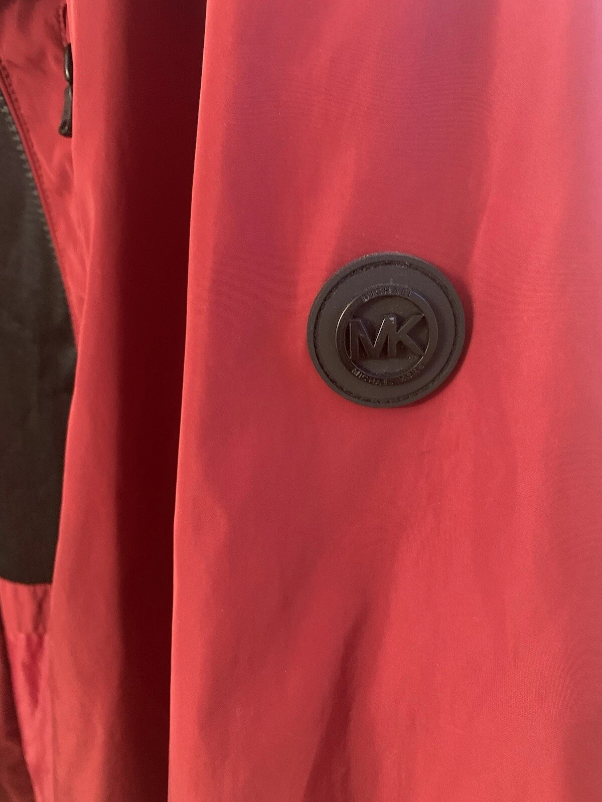 Giacca a vento Michael Kors uomo rossa con cappuccio taglia XL