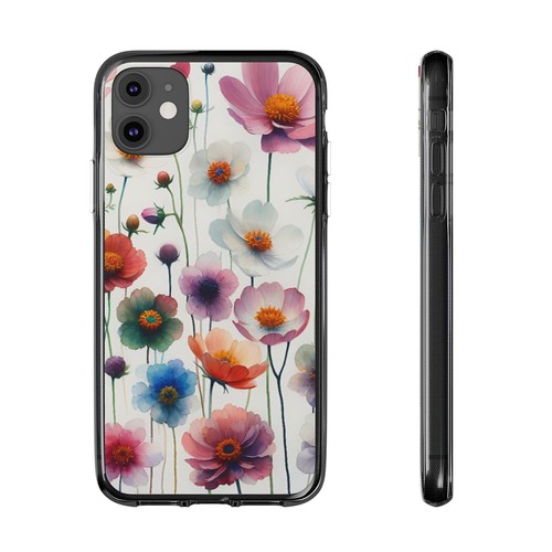 Floral Soft Phone Case - Vibrant Nature Design, Floral Gift, Spring Decor, - Afbeelding 6 van 13