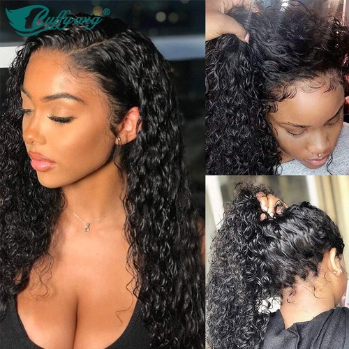 Water Wave 360 Lace Wig Fake Scalp 13*6 Lace Front Wig Human Hair With Baby Hair - Picture 2 of 13