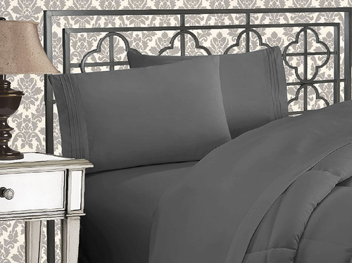 1500 Series Microfiber Bed Sheets Hotel Quality 3 Line Embroidered Set