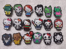 HELLO KITTY - horror movies - 18pc Shoe Charms croc decoration  - FREE SHIPPING
