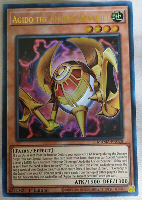 Agido the Ancient Sentinel - MAMA-EN028 - Unplayed & Near Mint - Yugioh ...