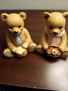 porcelain teddy bear figurines