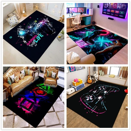 Kinder Teppich 3D Gamer Controller Teppich Schlafzimmer Bodenmatte Fußmatten Neu - Bild 2 von 25