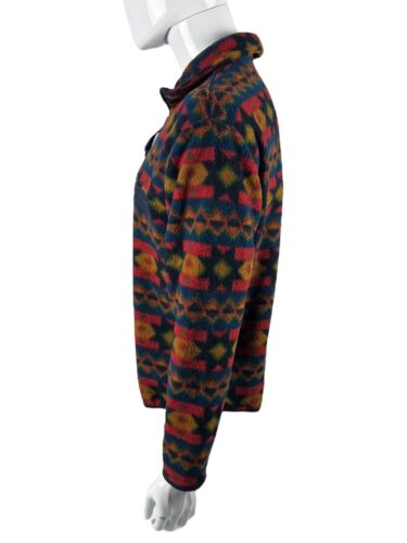 Timberland Herren Medium 90’s Fleece Sweater Aztec Made in USA Pullover Vintage Rare - Bild 3 von 9