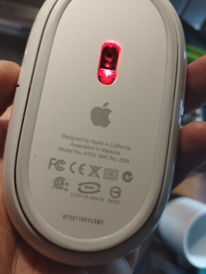 Original Apple Wired Mouse A1152 USB Laser Mighty Mouse 