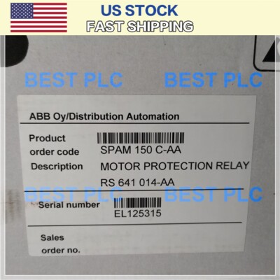 SPAM-150C-AA 1PCS NEW FOR ABB PROTECTIVE RELAY SPAM-150C-AA