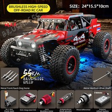 4WD RC Car 2.4G 55Km/h High Speed Brushless Motor 1/20 Off-Road Drive WaterproNk