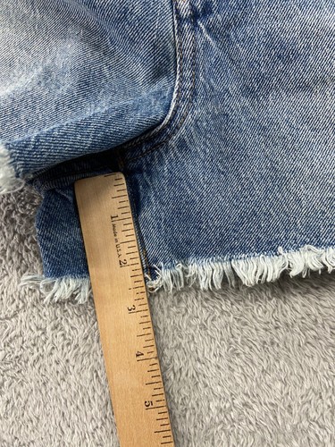 Pantalón Corto Madewell The Perfect Para Mujer 32 Azul Denim Dobladillo Crudo Clásico Informal Nuevo con Etiquetas - Imagen 8 de 11