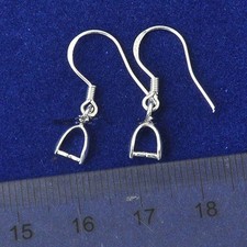 Wholesale 100PCS Findings 925 Sterling Silver Hook Pinch Bail Ear Wire Gifts