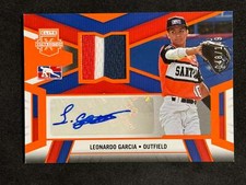 2023 Panini Elite Extra Edition DPL Auto Relic Orange Leonardo Garcia 048/149