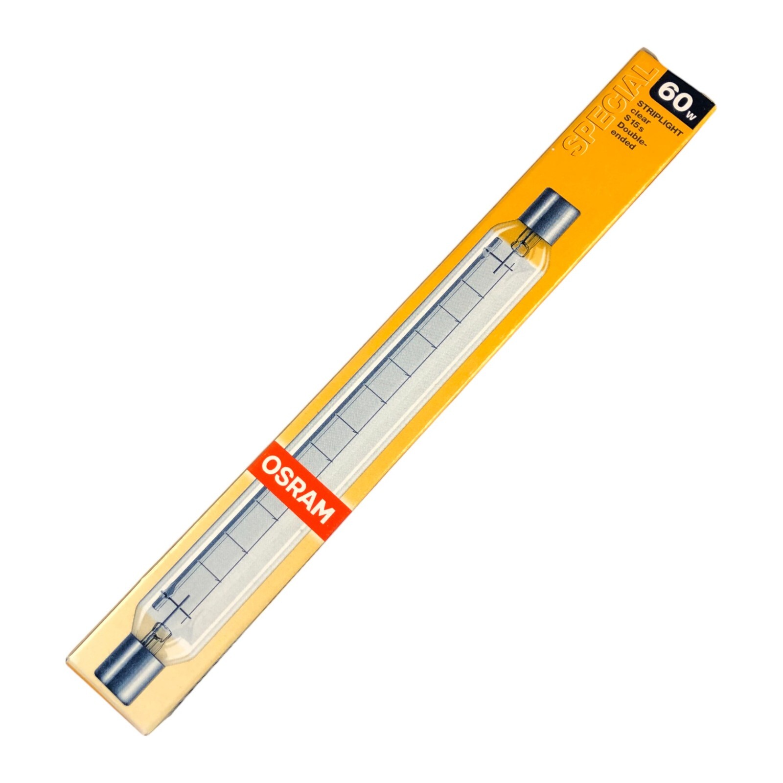 OSRAM 60W S15s Striplight Clear 240V 510lm 221mm