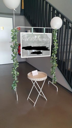 Ständer für Willkommensschild / Sitzplan / Hochzeit / Geburtstag