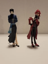 Black Butler Rau and Grell Sutcliff Plastic Figurines Dolls Only