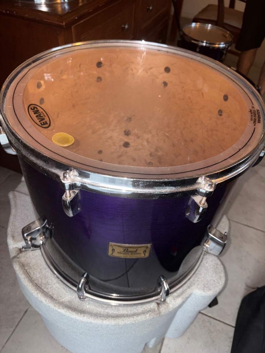 PEARL MASTERS STUDIO, 5 PC DRUMS PURPLE BIRCH SHELL, 24