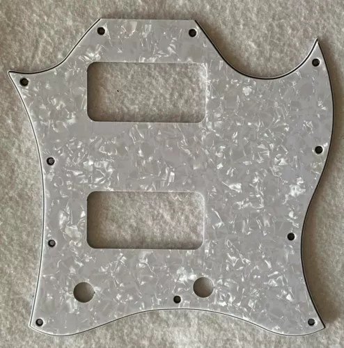 New White Pearl Pickguard For US Gibson SG TV Jones Style Guitar Pickguard