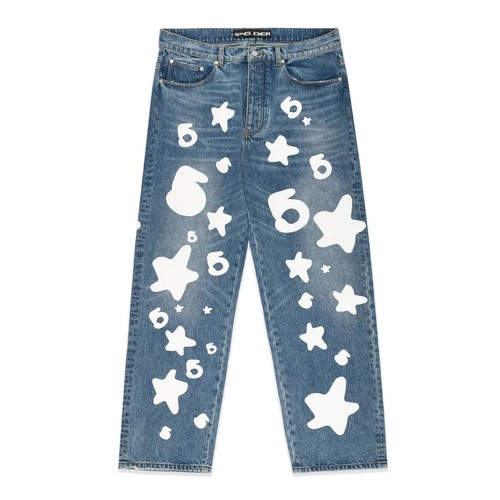 Sp5der Beluga Wash Denim Jean Size 30-36π₯ New (Free Shipping)π¦π *NEW* β
LEGITβ