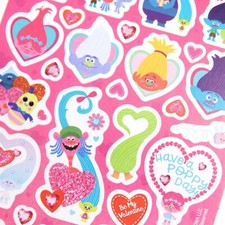New Trolls Dreamworks Sticker Single Sheet - 26 stickers