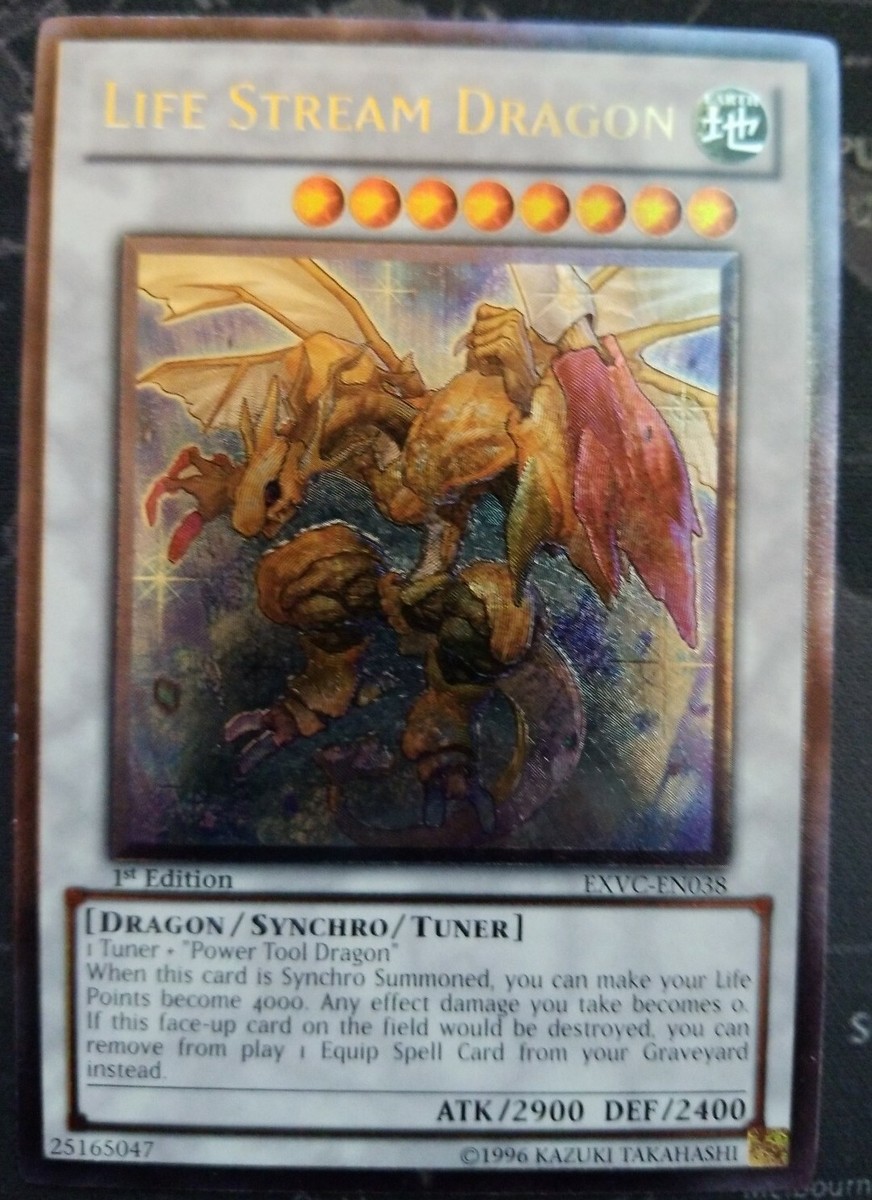 Life Stream Dragon EXVC-EN038 Ultimate Rare 1st Edition Yugioh NM