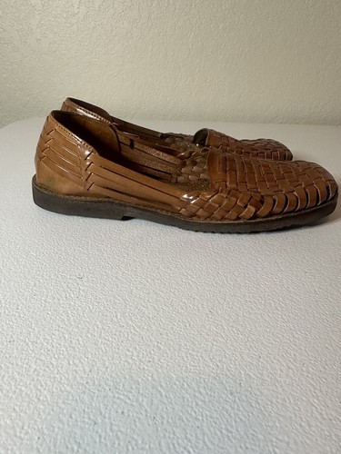 Sunsteps Hand Woven Slip On Made In India Brown Shoes Size 7.5 - Picture 4 of 6