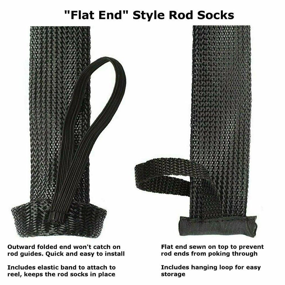 Cubierta de caña de pescar Reaction Tackle/manga de caña/calcetín de caña (paquete de 2) Foto 4 de 4