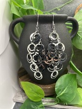 4  Silver-tone Earring Set Bohemian Retro Drop Dangle New Free Ship B4350