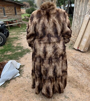 Vintage 3/4 Length Genuine Real Mink Fur Coat by Sdrougias Furs