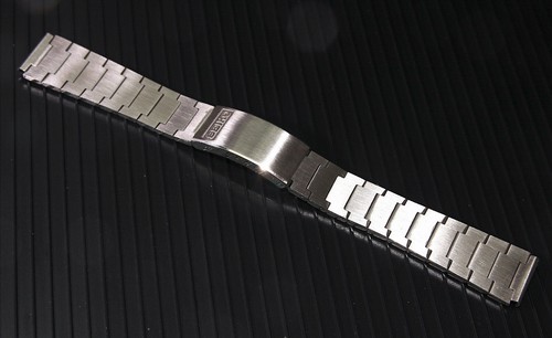 NOS Vintage SEIKO 1970 Bracelet Watch band Thick Link 18mm Straight *NO US SELL* - Foto 2 di 14