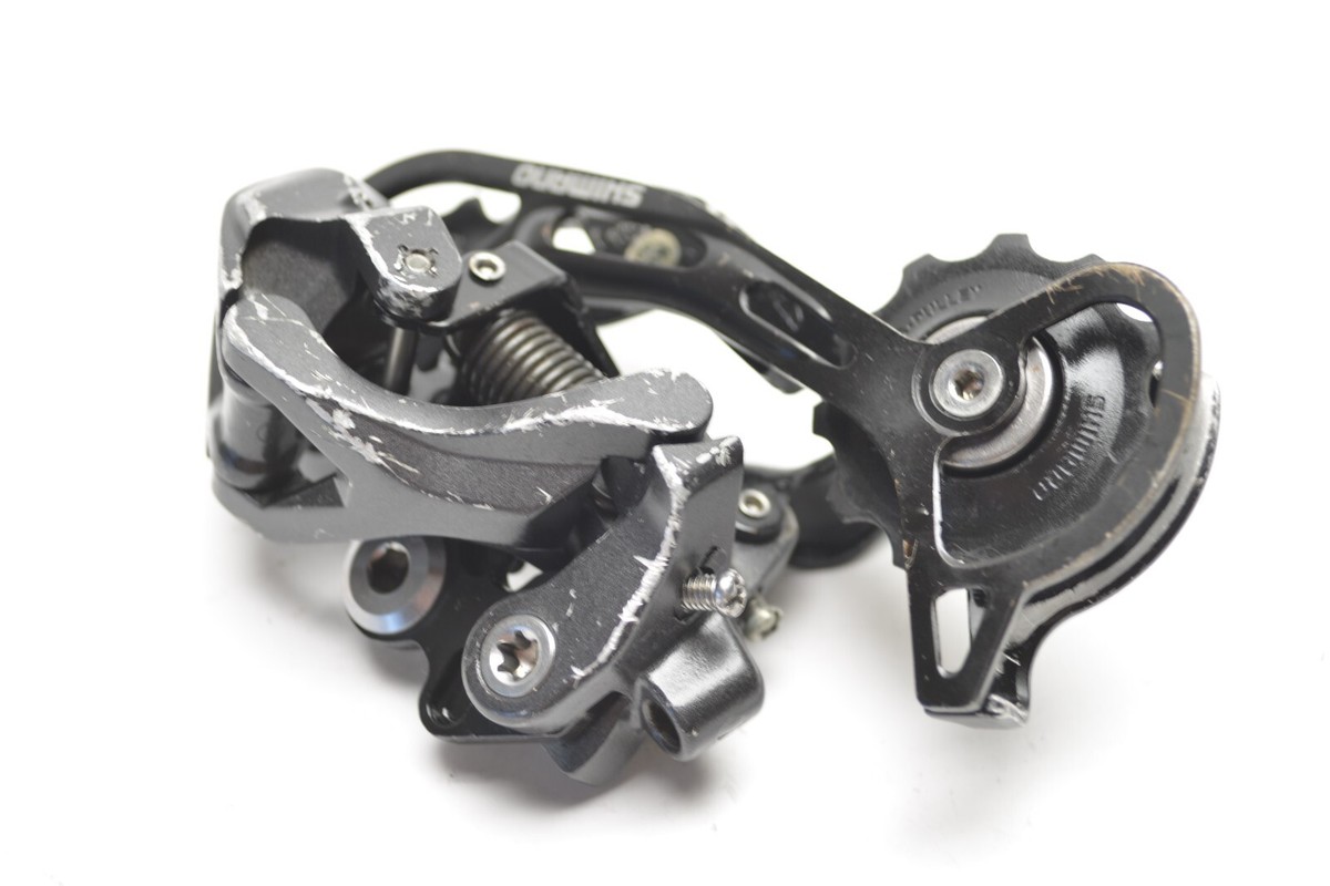 SHIMANO SLX BICYCLE BLACK MEGA 9 SPEED GS MEDIUM CAGE REAR