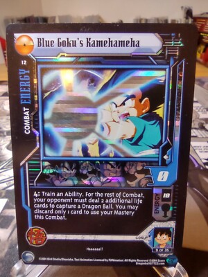 DBZ DRAGON BALL GT BLUE GOKU'S KAMEHAMEHA #12 LIMITED FOIL LOST EPISODES SAGA NM